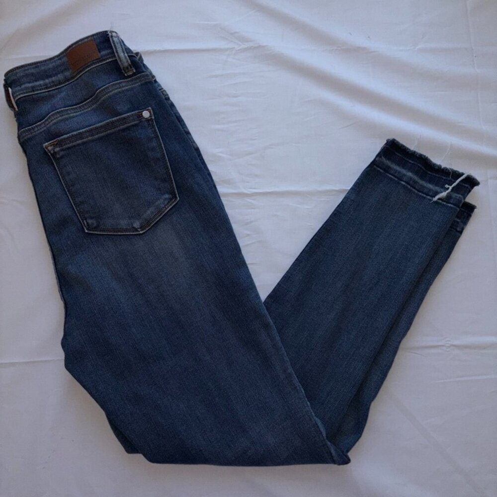 Judy Blue High Waist Skinny Jeans with Side Slit Released Hem (JB-82422) Sz 9/29